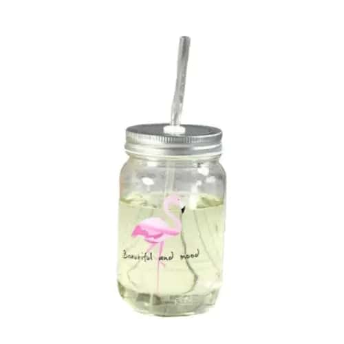 Mason Jar <Br>Flamingo