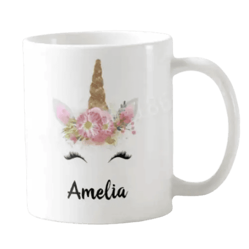 Einhorn Tasse Name