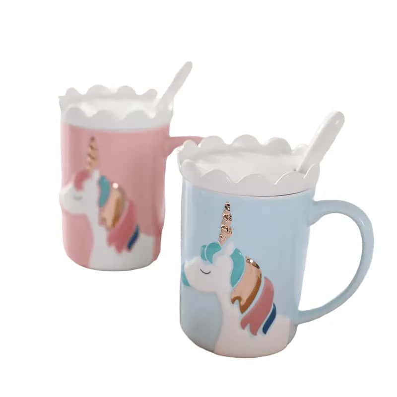 Weihnachtstasse 3D Einhorn