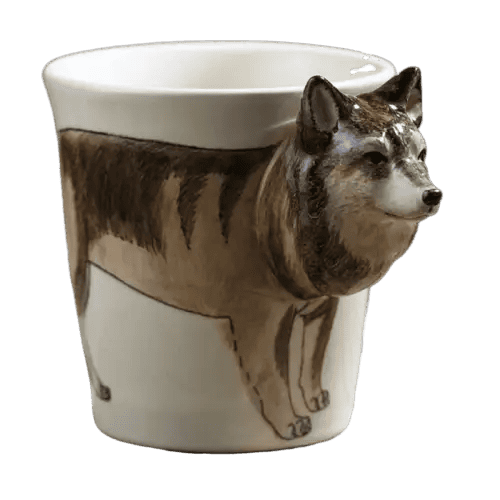 Besondere Tasse Wolf