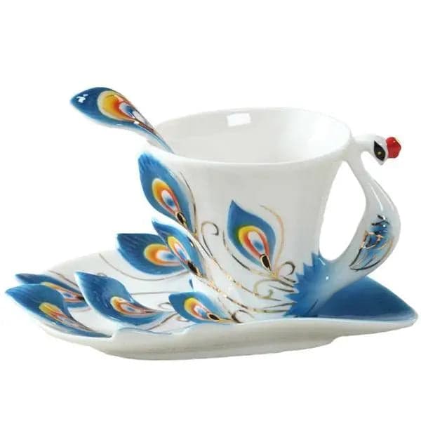 Besondere Tasse Pfau