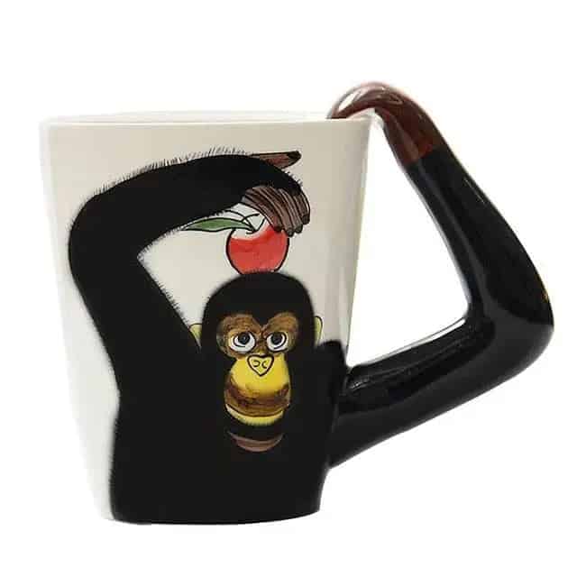Besondere Tasse Affe
