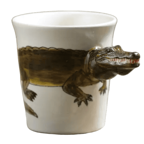 Besondere Tasse Krokodilbecher