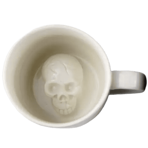 Besondere Tasse Totenkopf Espresso