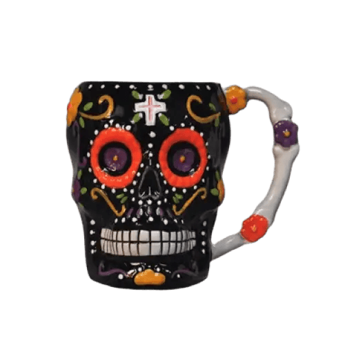 Besondere Tasse Mexikanischer Totenkopf