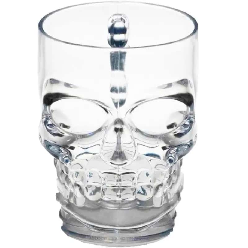 Besondere Tasse Totenkopf Glas