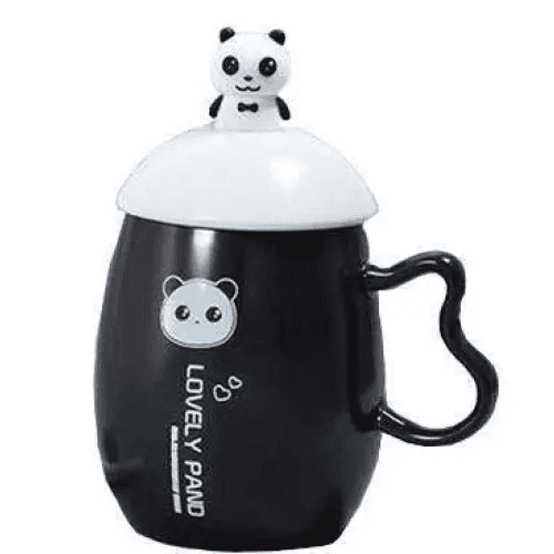 Mug Panda <Br> Panda-Tasse Mit Deckel