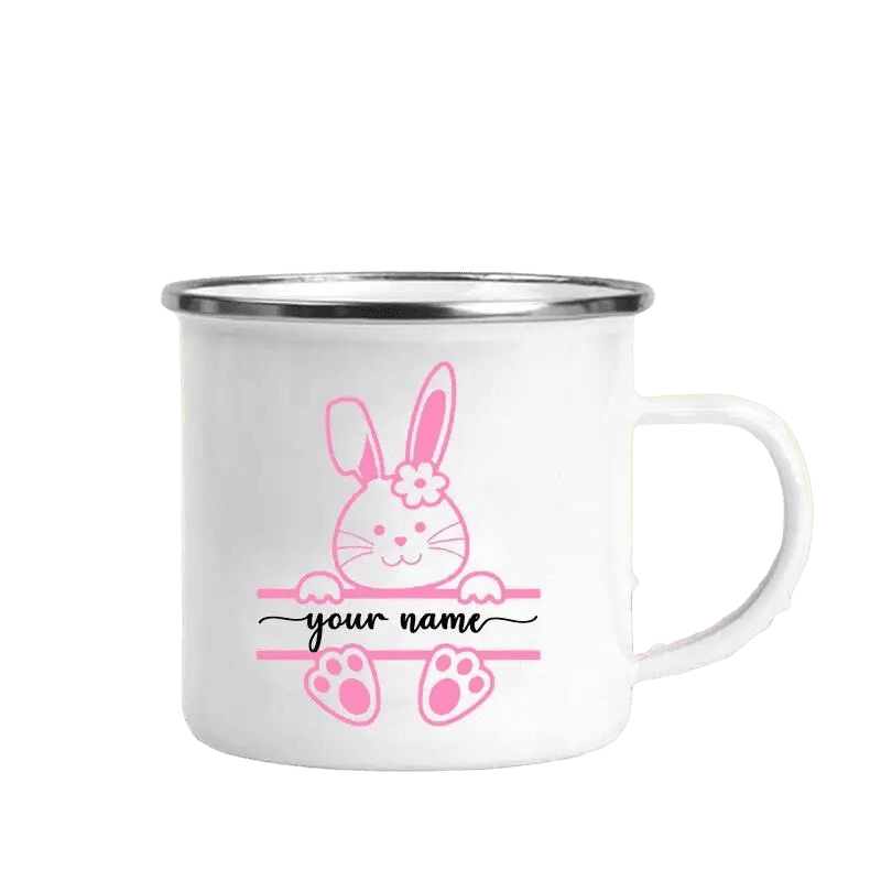 Personalisierte Tasse Emaillierter Hase