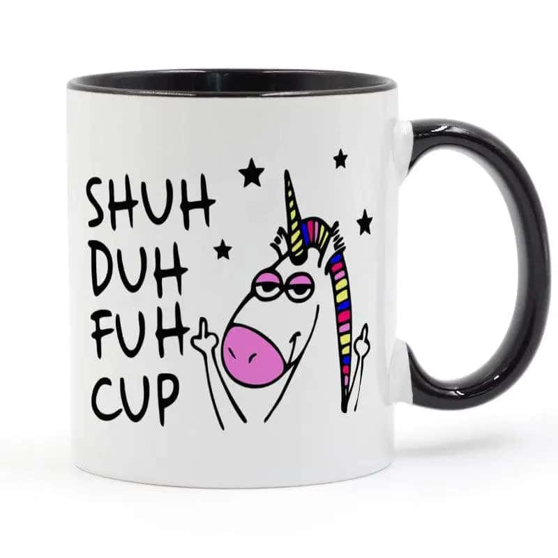 Personalisierte Tasse Einhorn Humor