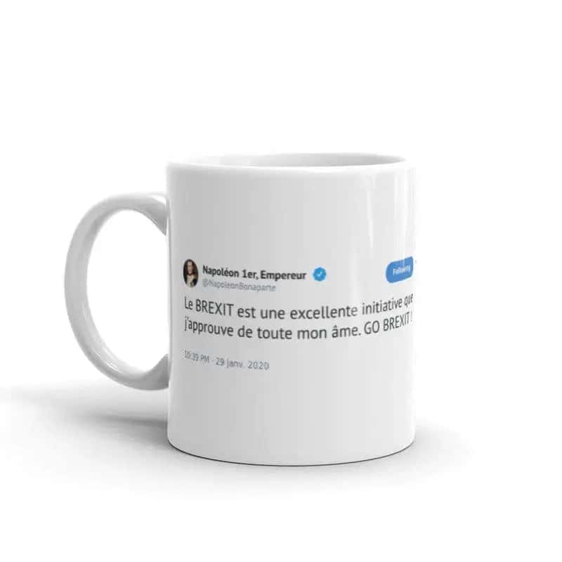 Besondere Tasse Napoleon Tweet "Brexit"