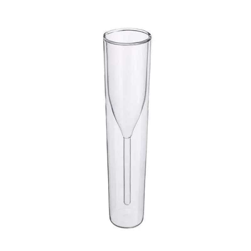 Doppelwandiges Glas <Br> Champagnerflöte X2