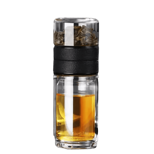 Doppelwandiges Glas <Br> Stack-Infusor