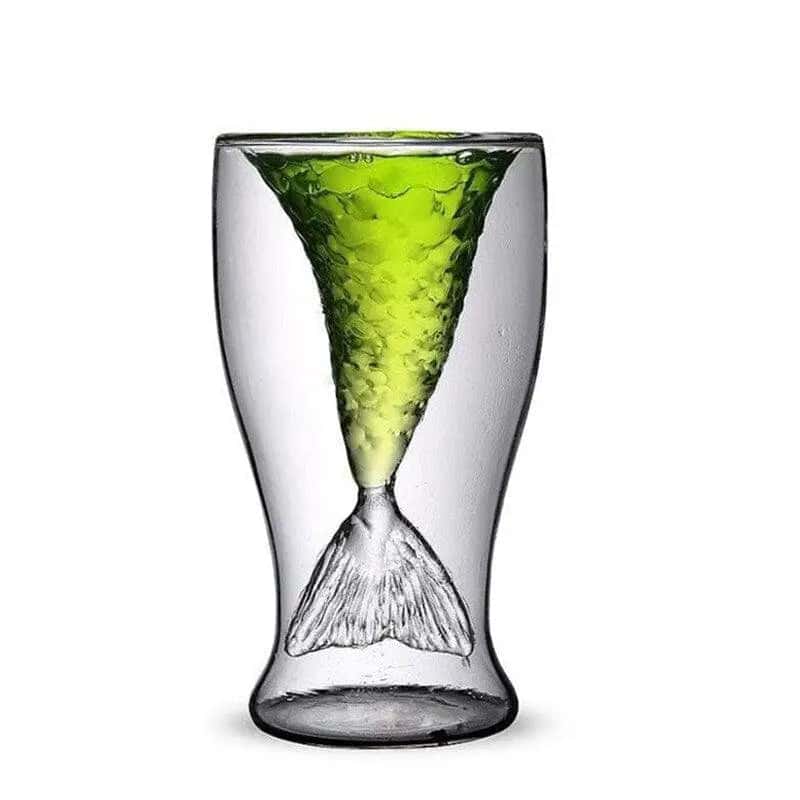 Doppelwandiges Glas <Br> Meerjungfrau